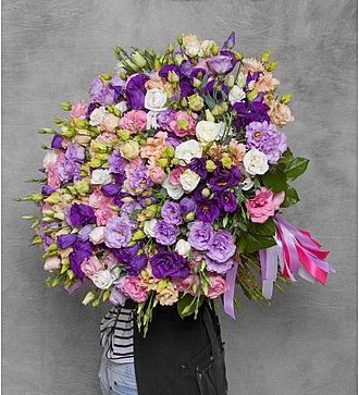 Букет цветов для женщин «Восторг» (эустома)»