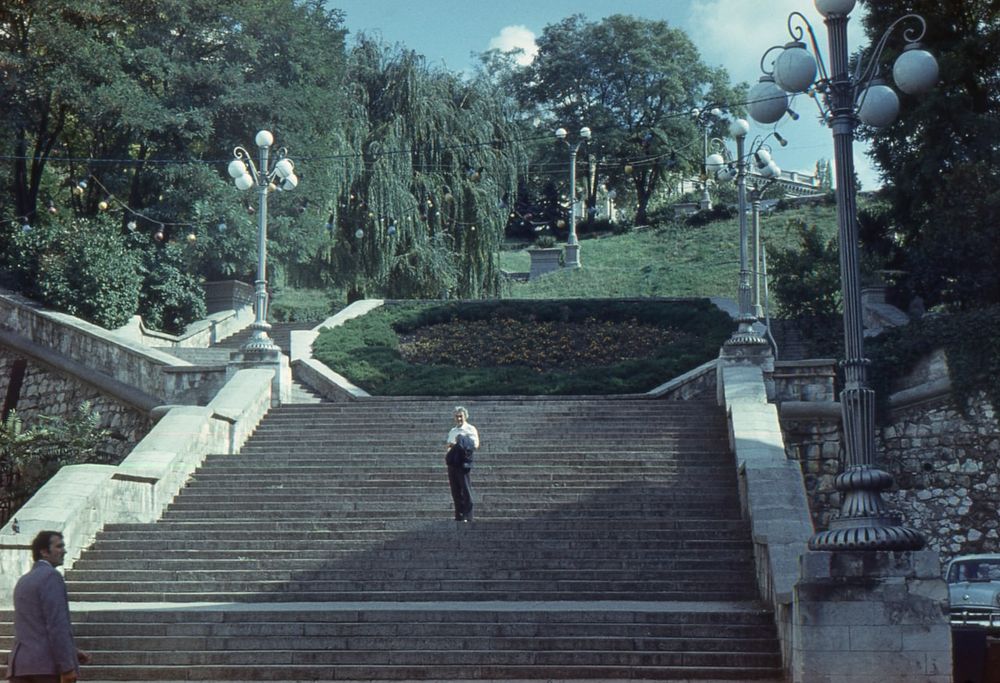 Синопский спуск в Севастополе в Крыму, 1980 год