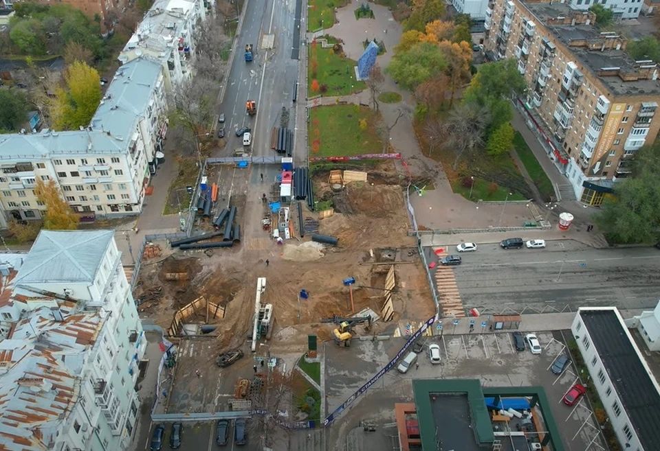 Строительство метро в Самаре (Полевая-Самарская), видео