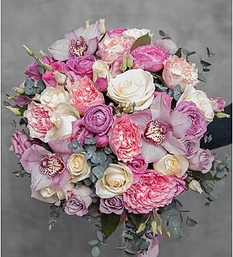 Букет цветов для женщин «Богиня» (орхидеи и розы)